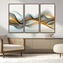 Abstract Wave Canvas Wall Art – Fluid Contemporary Elegance