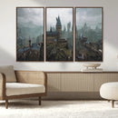 Disney Castle Wall Art Canvas Print, Living Kids Home Room