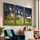 Columbus Crew Stadium Match Triple Canvas Wall Art - Dynamic