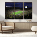 Michigan Wolverines Football Canvas Wall Decor, Football