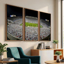 Beaver Stadium Night Game Triple Canvas Wall Art - Penn