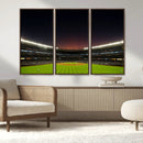 Yankee Stadium Night Game Triple Canvas, Yankee Stadium