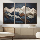 Mountain Wall Art – Modern Geometric Landscape Canvas Print,
