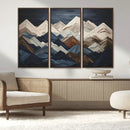 Rustic Mountain Landscape Wall Art Canvas Print – Framed 3D