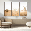 Vintage Farmhouse Triptych Wall Art – Giclée Canvas
