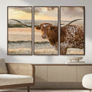 Texas Longhorn Wall Art Canvas Print, Rustic Ranch Decor, by MyGreatCanvas | Canvas Wall Art Prints | Photo Prints & Wall Decor