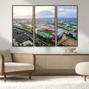 Old Trafford Manchester United Stadium Wall Art Canvas Print