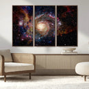 Nebula and Galaxies in Space Wall Art Canvas Print, Spiral