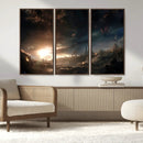 Avengers Planet Wall Art Canvas Print