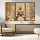 Buddha Wall Art Canvas Print, Buddha Meditation Room Decor,