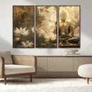 Zen Buddha Wall Art Canvas Print | Peaceful Meditation Decor