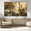 Zen Buddha Wall Art Canvas Print | Peaceful Meditation Decor