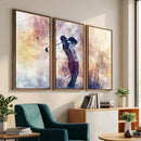 Abstract Watercolor Golf Player Wall Art Canvas Print