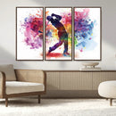 Colorful Golfer Swing Wall Art Canvas Print - Ready to Hang, by MyGreatCanvas | Canvas Wall Art Prints | Photo Prints & Wall Decor