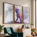 Watercolor Golf Swing Wall Art Canvas Print | Vibrant