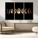 Phases of the Moon Wall Art | Canvas Print for Modern Wall by MyGreatCanvas | Canvas Wall Art Prints | Photo Prints & Wall Decor