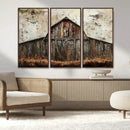 Rustic Barn Wall Art | Farmhouse Wall Decor Canvas Print |