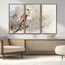 Barn Owl Wall Art | Watercolor Canvas Print | Perfect for
