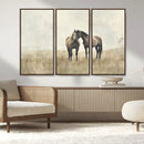 Chines Style Grunge Horses Wall Art Canvas Print by MyGreatCanvas | Canvas Wall Art Prints | Photo Prints & Wall Decor