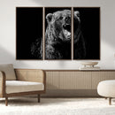 Bear Canvas Print | Wildlife Wall Art for Cabin Decor |