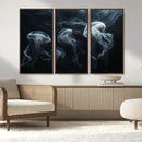 Jellyfish Wall Art Canvas Print, Elegant Wall Decor