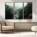 Misty Forest Wall Art | Ready to Hang and Framed | Tranquil