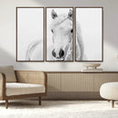 Majestic White Horse Wall Art | Ready to Hang and Framed |