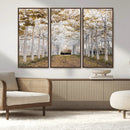 Forest Grove Wall Art | Serene Pathway Canvas Print | Ready