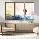 Watercolor Jesus Walking on Water Canvas Print, Christian by MyGreatCanvas | Canvas Wall Art Prints | Photo Prints & Wall Decor
