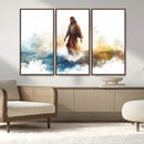 Watercolor Jesus Walking Wall Art Print, Jesus Water Canvas by MyGreatCanvas | Canvas Wall Art Prints | Photo Prints & Wall Decor