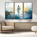 Watercolor Jesus Walking on Water Canvas Print, Christian by MyGreatCanvas | Canvas Wall Art Prints | Photo Prints & Wall Decor