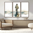 Abstract Jesus Wall Art Canvas Print, Christian Wall Art,