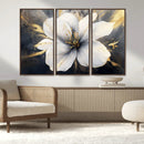 White Flower Wall Art Canvas Print | Ready to Hang |