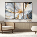 White and Gold Floral Canvas Wall Art - Framed and Ready to by MyGreatCanvas | Canvas Wall Art Prints | Photo Prints & Wall Decor