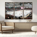 Lausanne Arena Ice Hockey Stadium Wall Art Canvas Print,
