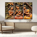 Indian Woman Statue Wall Art Canvas Print