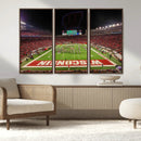 Wisconsin Badgers Football Team Print Canvas- Madison Camp