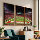 Wisconsin Badgers Football Team Print Canvas- Madison Camp