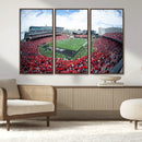 Cincinnati Bearcats Football Team Print - Nippert Stadium Wall Art Canvas Print