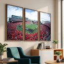 Cincinnati Bearcats Football Team Print - Nippert Stadium Wall Art Canvas Print