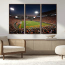 Clemson University Tigers Art Print, Football Team Print -