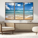 Sea View From the Beach Canvas Print