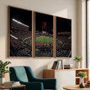 Framed Texas Tech Red Raiders Stadium Canvas, Texas Tech Red