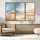 Abstract Landscape Wall Art Canvas Print - Warm Tones of