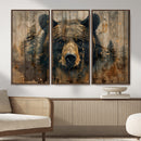 Abstract 399 Bear Wall Art | Rustic Cabin Wall Decor with by MyGreatCanvas | Canvas Wall Art Prints | Photo Prints & Wall Decor