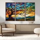 Mosaic Tree Wall Art | Ready to Hang Stained Glass Style
