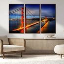 Large Wall Art San Francisco Canvas Print - Wonderful Golden