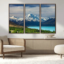 Mount Cook and Lake Pukaki Canvas Wall Art Print – Majestic by MyGreatCanvas | Canvas Wall Art Prints | Photo Prints & Wall Decor