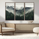 Misty Forest Canvas Print Wall Art Premium Canvas Print a