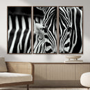 Zebra Wall Art – Zebra Close Up Wall Art – Framed Black by MyGreatCanvas | Canvas Wall Art Prints | Photo Prints & Wall Decor